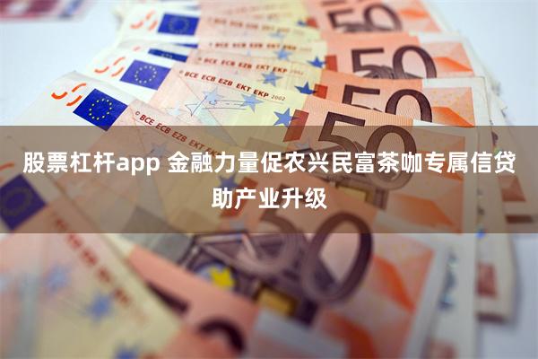 股票杠杆app 金融力量促农兴民富茶咖专属信贷助产业升级