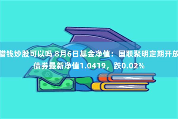 借钱炒股可以吗 8月6日基金净值：国联聚明定期开放债券最新净值1.0419，跌0.02%