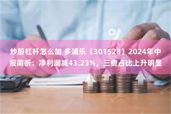 炒股杠杆怎么加 多浦乐（301528）2024年中报简析：净利润减43.23%，三费占比上升明显