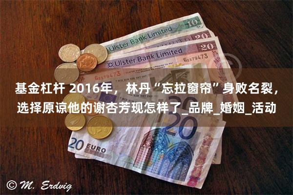 基金杠杆 2016年，林丹“忘拉窗帘”身败名裂，选择原谅他的谢杏芳现怎样了_品牌_婚姻_活动